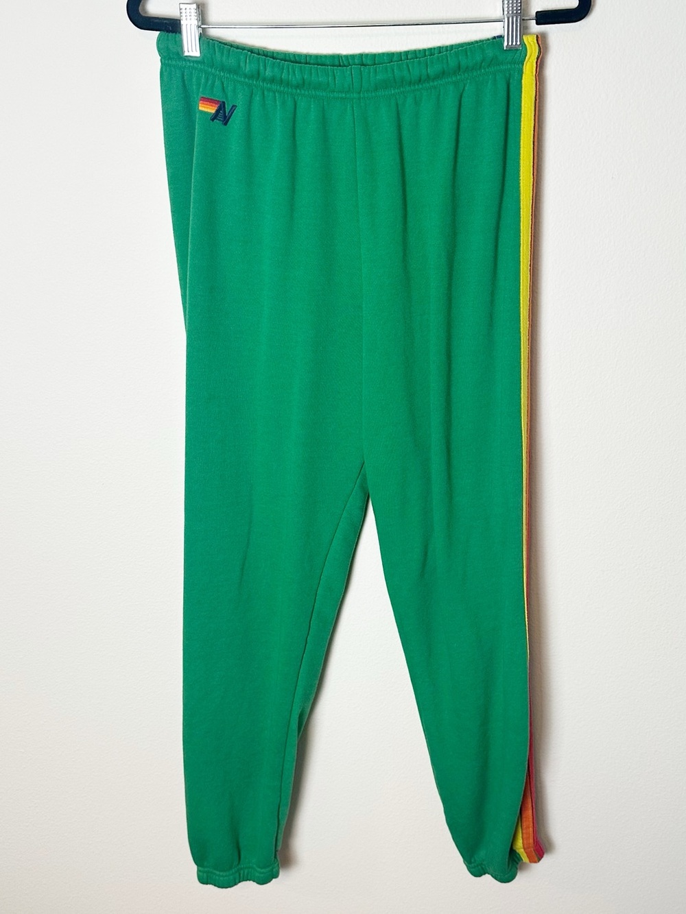 Aviator Nation 5 Stripe Sweatpant Jogger Kelly Green Extra Large - Picture 6 of 6